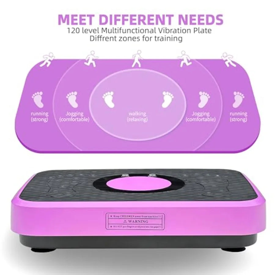 Silent Vibration Platform for Unisex Fitness Massage 10-Frequency Weight Loss Fat Burner Body Shaking Machine with Adjustable I