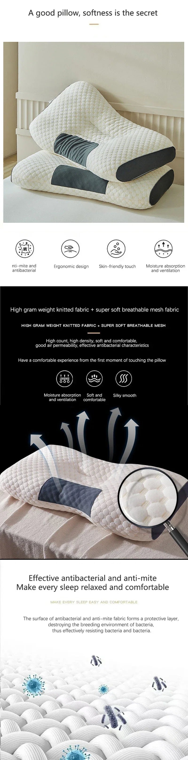 Neck Pillow Help Sleep And Protect The Neck Cervical Orthopedic