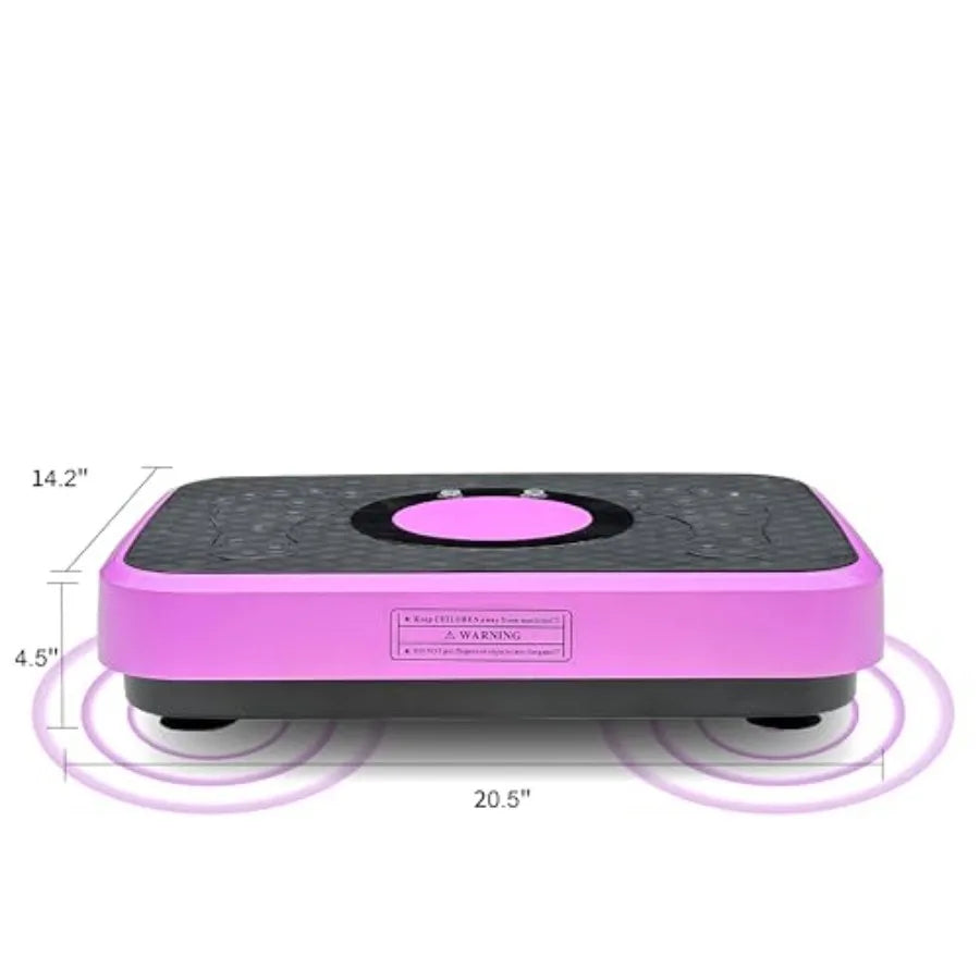 Silent Vibration Platform for Unisex Fitness Massage 10-Frequency Weight Loss Fat Burner Body Shaking Machine with Adjustable I