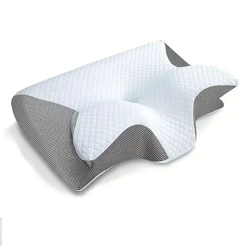Memory Foam Cervical Pillow for Neck Pain Support Pillows Helps Sleep 2 in 1 Ergonomic Contour Orthopedic Pillow Not Collapse