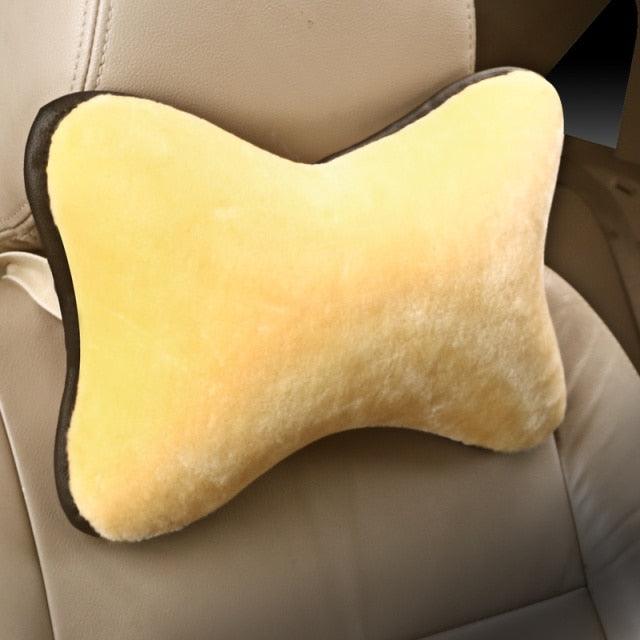 Car Neck Pillows Headrest Relief Filled Fiber Universal Car Pillow Both Side Pu Leather 1pcs Pack Headrest For Car Neck Pillows Both Side Pu Leather Headrest Head Pain Relief Filled Fiber Universal Car Pillow Neck Pillow Softness Car Headrest Pillow
